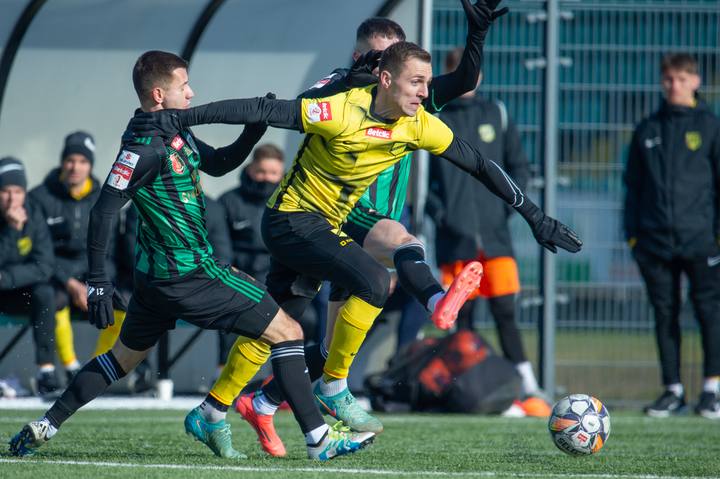 Football. Betclic 1/2 Liga. Stal Stalowa Wola - KS Wieczysta Krakow. 07.02.2025