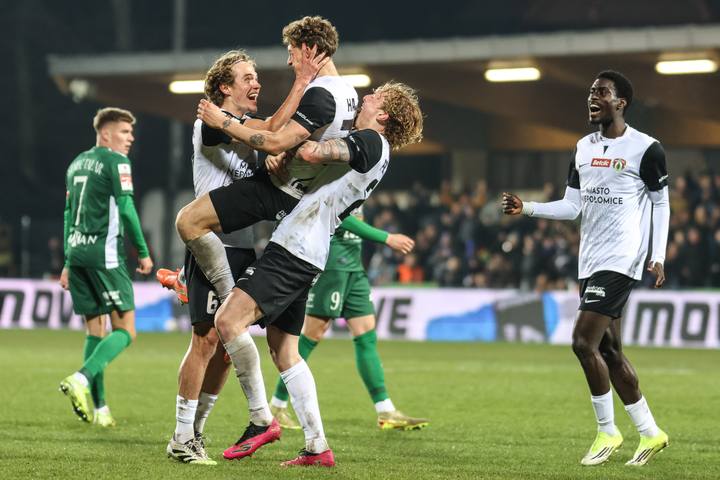 Football. Betclic I Liga. Puszcza Niepolomice - Slask Wroclaw. 21.03.2026