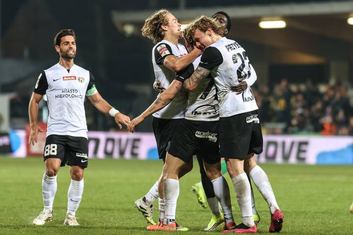 Football. Betclic I Liga. Puszcza Niepolomice - Slask Wroclaw. 21.03.2026