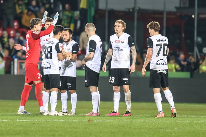 Football. Betclic I Liga. Puszcza Niepolomice - Slask Wroclaw. 21.03.2026