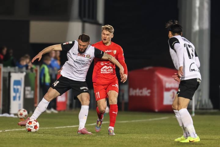 Football. Betclic I Liga. Puszcza Niepolomice - Pogon Siedlce. 06.03.2026