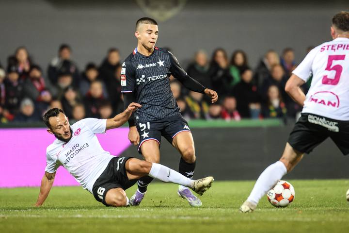 Football. Betclic I Liga. Puszcza Niepolomice - Wisla Krakow. 20.10.2025