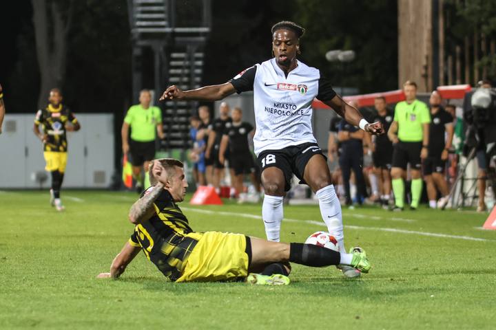 Football. Betclic 1 Liga. Puszcza Niepolomice - Wieczysta Krakow. 11.08.2025