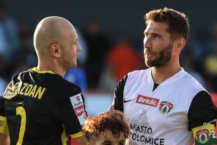 Football. Betclic 1 Liga. Puszcza Niepolomice - Wieczysta Krakow. 11.08.2025