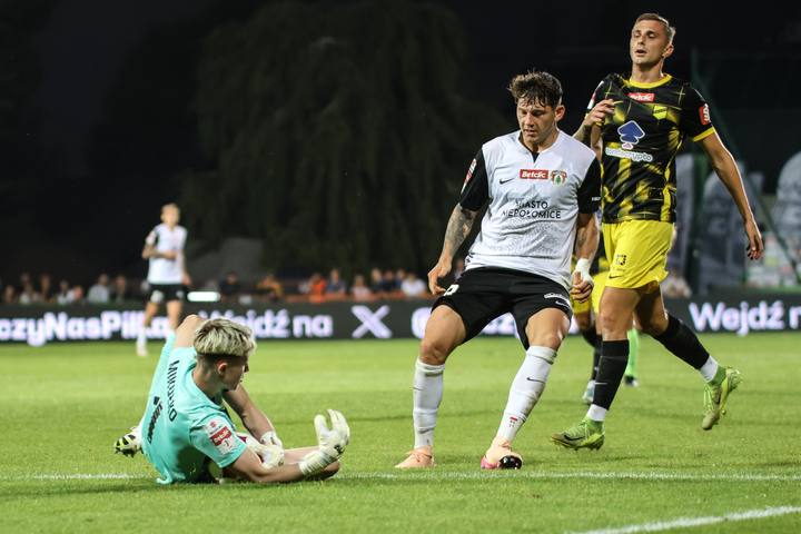 Football. Betclic 1 Liga. Puszcza Niepolomice - Wieczysta Krakow. 11.08.2025