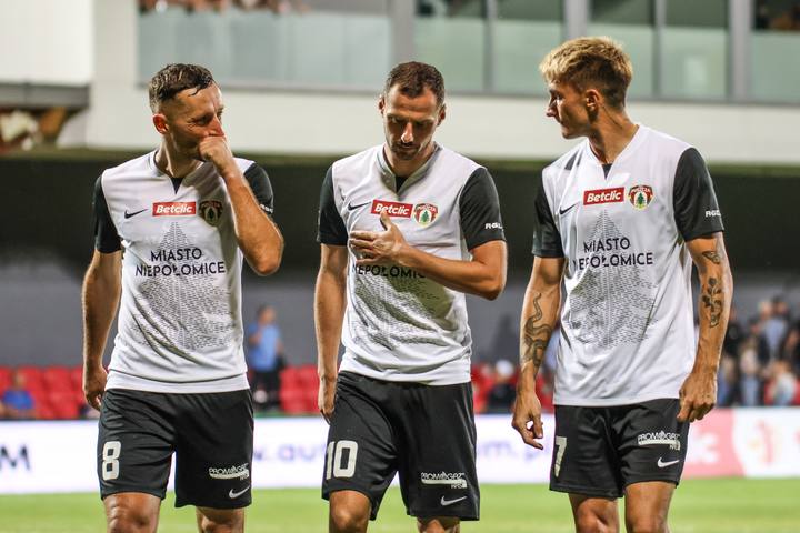 Football. Betclic 1 Liga. Puszcza Niepolomice - Wieczysta Krakow. 11.08.2025