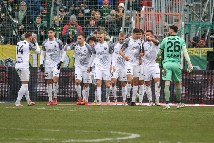 Football. PKO BP Ekstraklasa. Puszcza Niepolomice - Piast Gliwice. 16.03.2025