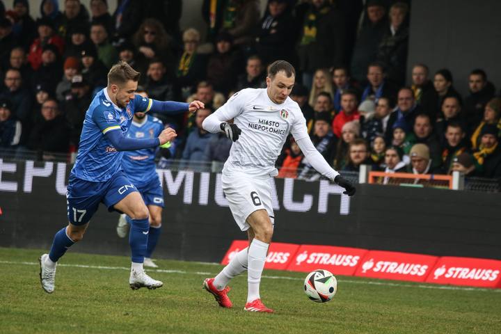 Football. PKO BP Ekstraklasa. Puszcza Niepolomice - Motor Lublin. 02.03.2025