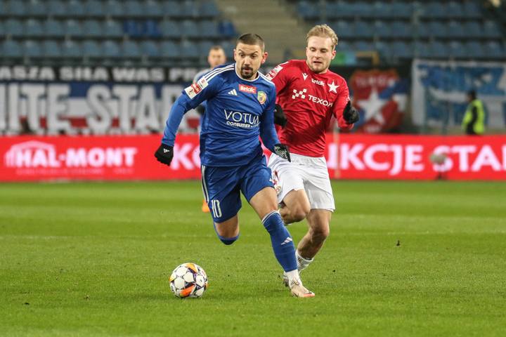 Football. Betclic 1. Liga. Wisla Krakow - LKS Lodz. 30.11.2024