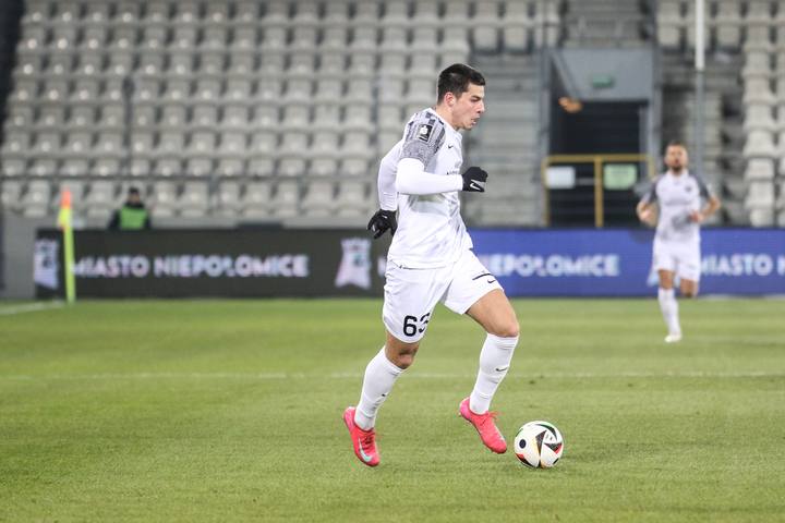 Football. PKO BP Ekstraklasa. Puszcza Niepolomice - Zaglebie Lubin. 10.02.2025