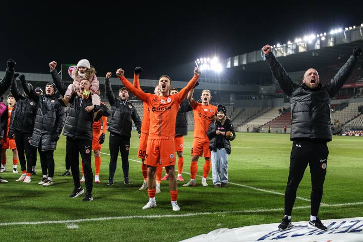 Football. PKO BP Ekstraklasa. Puszcza Niepolomice - Zaglebie Lubin. 10.02.2025