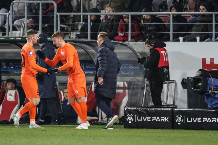 Football. PKO BP Ekstraklasa. Puszcza Niepolomice - Zaglebie Lubin. 10.02.2025