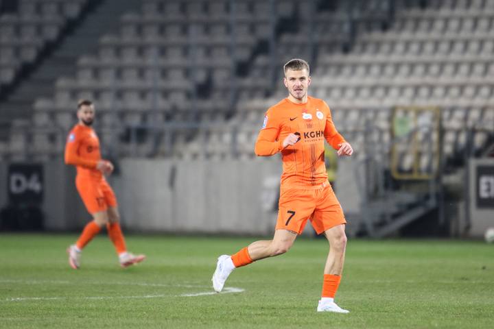 Football. PKO BP Ekstraklasa. Puszcza Niepolomice - Zaglebie Lubin. 10.02.2025