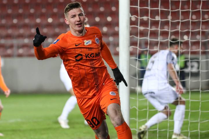 Football. PKO BP Ekstraklasa. Puszcza Niepolomice - Zaglebie Lubin. 10.02.2025