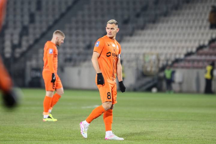 Football. PKO BP Ekstraklasa. Puszcza Niepolomice - Zaglebie Lubin. 10.02.2025