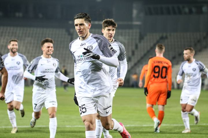 Football. PKO BP Ekstraklasa. Puszcza Niepolomice - Zaglebie Lubin. 10.02.2025
