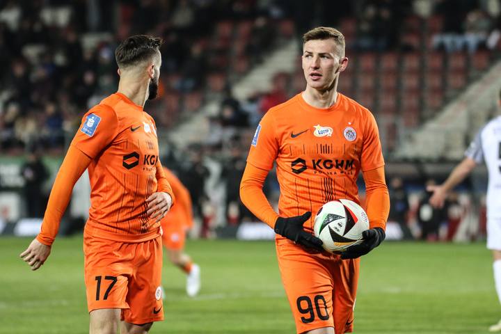 Football. PKO BP Ekstraklasa. Puszcza Niepolomice - Zaglebie Lubin. 10.02.2025