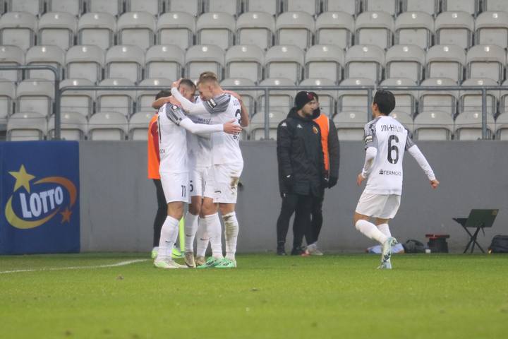 Football. PKO BP Ekstraklasa. Puszcza Niepolomice - Jagiellonia Bialystok. 08.12.2024