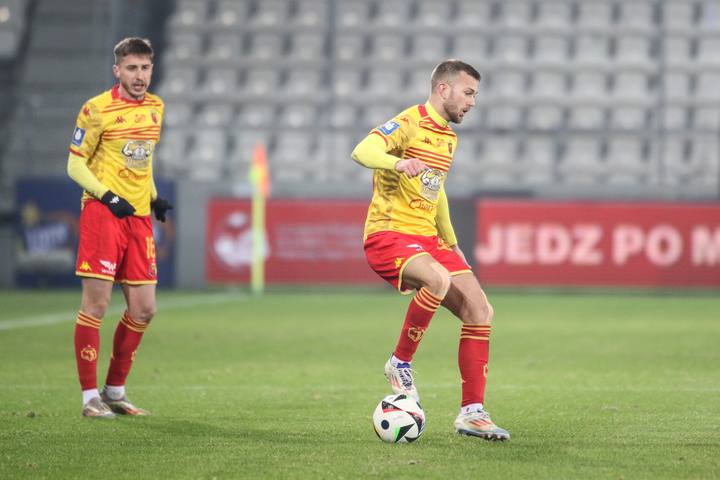 Football. PKO BP Ekstraklasa. Puszcza Niepolomice - Jagiellonia Bialystok. 08.12.2024
