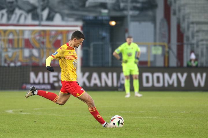 Football. PKO BP Ekstraklasa. Puszcza Niepolomice - Jagiellonia Bialystok. 08.12.2024
