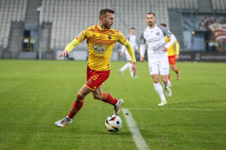 Football. PKO BP Ekstraklasa. Puszcza Niepolomice - Jagiellonia Bialystok. 08.12.2024