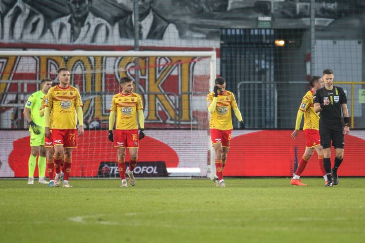 Football. PKO BP Ekstraklasa. Puszcza Niepolomice - Jagiellonia Bialystok. 08.12.2024