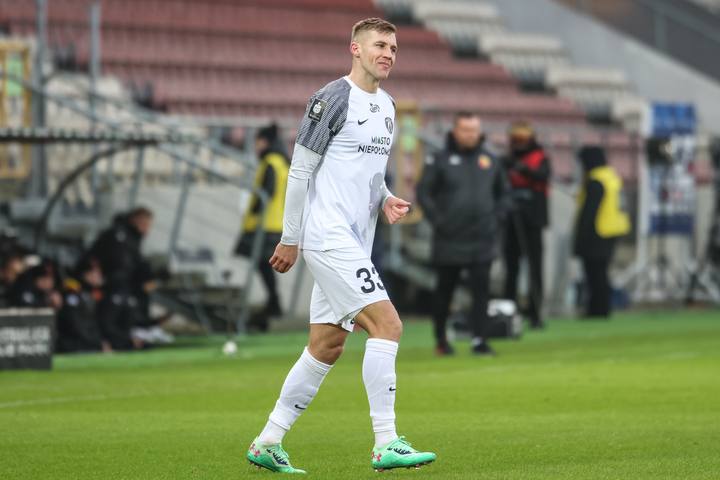 Football. PKO BP Ekstraklasa. Puszcza Niepolomice - Jagiellonia Bialystok. 08.12.2024