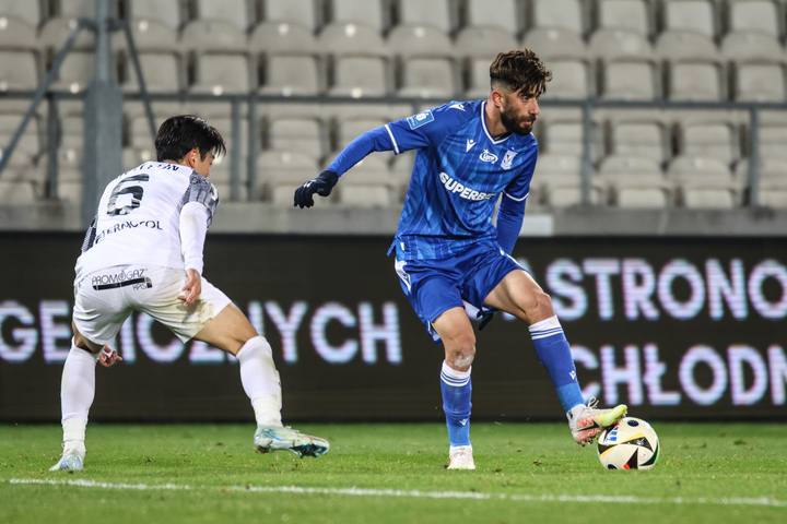 Football. PKO BP Ekstraklasa. Puszcza Niepolomice - Lech Poznan. 02.11.2024