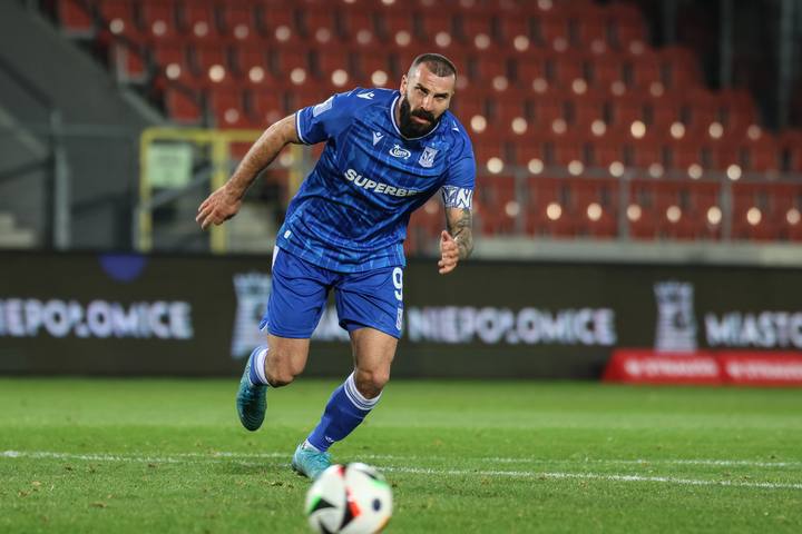 Football. PKO BP Ekstraklasa. Puszcza Niepolomice - Lech Poznan. 02.11.2024