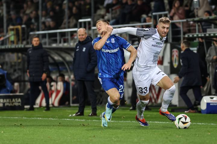 Football. PKO BP Ekstraklasa. Puszcza Niepolomice - Lech Poznan. 02.11.2024