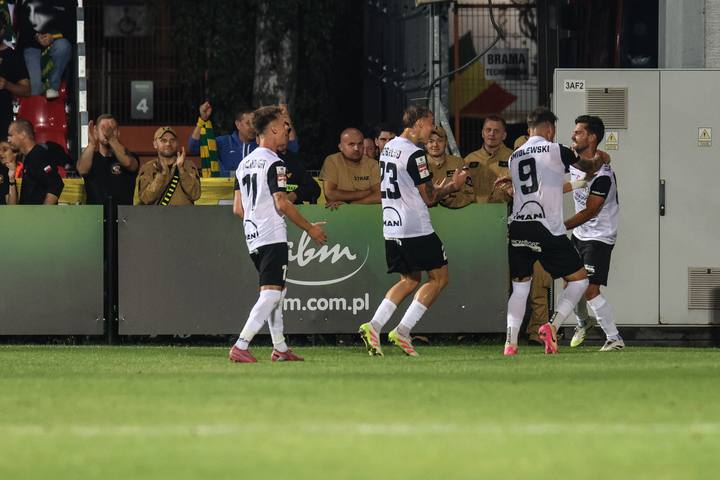 Football. Betclic 1 Liga. Puszcza Niepolomice - GKS Tychy. 21.08.2025