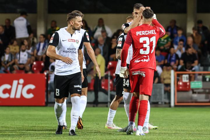 Football. Betclic 1 Liga. Puszcza Niepolomice - GKS Tychy. 21.08.2025