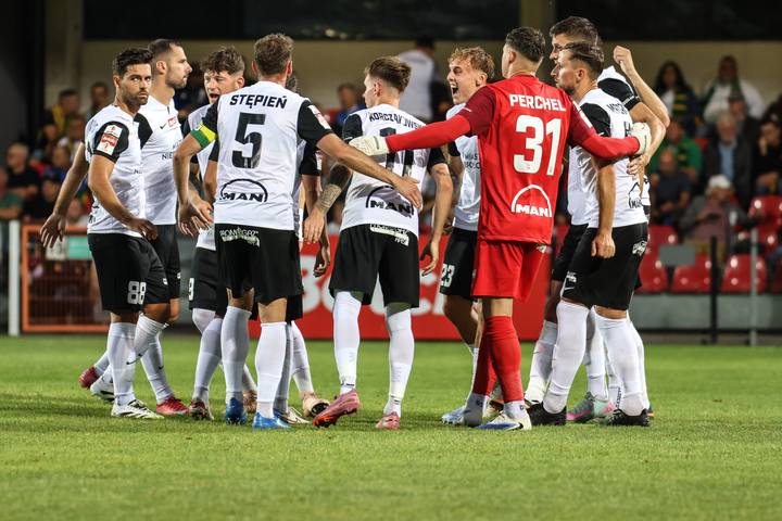 Football. Betclic 1 Liga. Puszcza Niepolomice - GKS Tychy. 21.08.2025